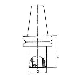 FERVI - 2/2D50 Porte-outil à queue avec MAS-403BT filetée-EAN 8012667008499 POWER TOOLS ACCESSOIRES ACCESSOIRES POUR PERCEUSES - Product Image 2