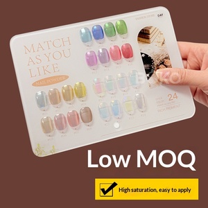 Nuevo Set de Regalo de 24 Colores de Purpurina para Uñas en Caja de Madera Redonda/Cuadrada Retro, Polvo de Efecto Espejo Súper Brillante Transparente como el Hielo - Product Image 4