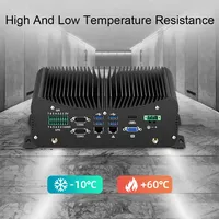 PC industriel intégré chine pas cher sans ventilateur 6xRS232 et 8xUSB avec 1 Port LPT 1037U i3 i5 i7 ordinateur pc 32G Ram