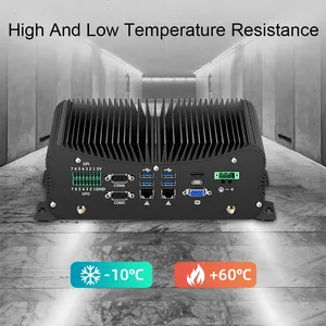 Встроенный промышленный ПК Китай дешевый безвентиляторный 6xRS232 и 8xusb с 1 LPT портом 1037U i3 i5 i7 компьютерный ПК 32G ОЗУ - Product Image 4