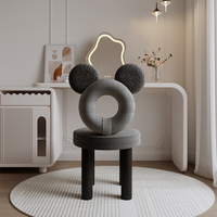 Chaise de coiffeuse, chaise de coiffeuse avec miroir et chaise, chaise pour coiffeuse