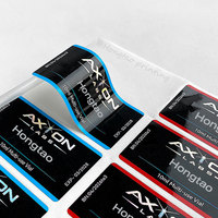 Etiquetas Adhesivas de Vinilo Impermeables, Impresión Personalizada y Duradera, para Botellas de Vidrio de 3ml, 5ml y 10ml, con Holograma Láser Plateado e Impresión UV