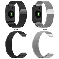 Bracelet de montre en maille milanaise et acier inoxydable à trois maillons pour Garmin CIRQA, bracelet de remplacement en métal pour tracker d'activité sans écran