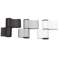 Charnière 3D en aluminium de couleurs personnalisées brillantes robustes charnières pivotantes pour porte en aluminium