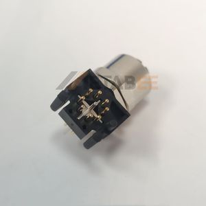 Conector M12, código X, conector hembra de montaje en PCB de ángulo recto de 8 pines - Product Image 3