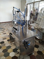 Machine de remplissage et de sertissage de gaz de bidon de peinture en aérosol semi-automatique à vendre