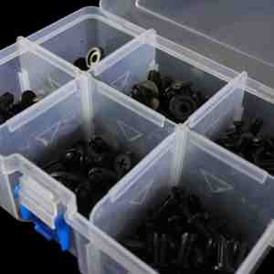 6格透明可拆卸化妆组织器储物工具便携式珠宝组织器渔具汽车零件 - Product Image 5