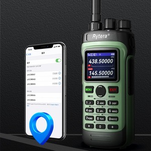 Rytera Handheld Walkie Talkie 438.5-145.5MHz <b>GPS</b> Location Outdoor Communication <b>Device</b> IP65 Explosion Proof - Product Image 1