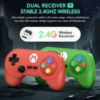 Manette de jeu sans fil 2,4 G, 1 à 2 joueurs, contrôleur USB pour PC, Android, Linux, joystick, accessoires de jeu rétro