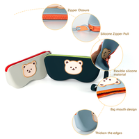 Étui à lunettes en silicone résistant à l'eau, fermeture éclair, pour voyage, plage, boîte de rangement pour lunettes à usage spécial