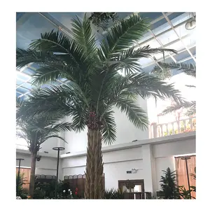 High quality fiberglass Artificial palm tree special large outdoor artificial trees decorative artificial date palm tree