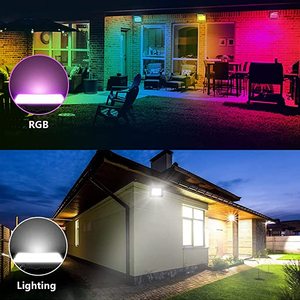 Đèn Chiếu Sáng Thông Minh Từ Xa Ứng Dụng Màu Trắng RGB Đèn An Ninh Chống Nước IP66 Nghe Nhạc Đèn Pha Tường Cây Sân Khấu Sân Vườn Đèn Chiếu Led - Product Image 3