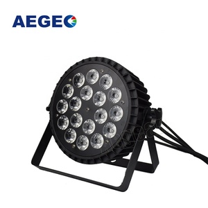 18x10w RGBW 4in1 Disco Uplights Cast Aluminum <strong>Shell</strong> Flat Led Par <strong>Light</strong> - Product Image 1