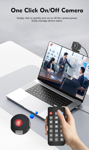 Cámara Web Ultra 4K con Control Remoto y Micrófono, Cámara FDAF para Transmisión en PC, Videollamadas, Juegos - Product Image 6