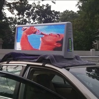 Écran LED étanche P2.5 P3.33 P5 pour toit de taxi, affichage publicitaire mobile sur toit de voiture, signalétique