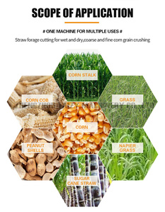 Thức Ăn Tự động ủ rơm nghiền chaff máy cắt thức ăn chăn nuôi trang trại thức ăn gia súc cỏ Chopper Máy Nghiền - Product Image 2