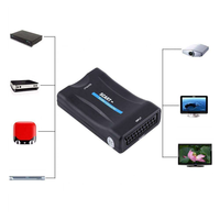 1080P HD zu SCART zu HD Composite Video Stereo Konverter Audio Adapter mit USB-Kabel für Sky Box HD TV DVD STB