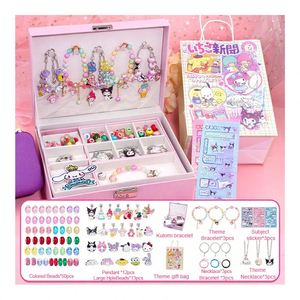 Gelang manik-manik lapis Titanium emas mawar wanita, Perhiasan mode liontin kristal trendi baja tahan karat - Product Image 4