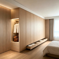 Armoire de chambre moderne à portes coulissantes, meuble pour hôtel, maison, vestiaire, penderie, ensemble de meubles de chambre de luxe, placard sur mesure
