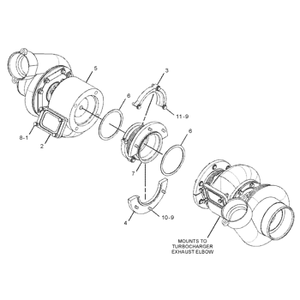 TURBOCHARGEUR GP 509-1017 5091017 Turbo pour moteur 3512B 3512 - Product Image 2