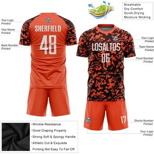 Custom Soccer Jersey Personalized Sublimated Moisture Wicking Unisex Adult Team Name Number Sports Uniform - Product Image 2