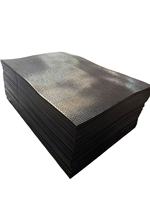 Tapis de sol emboîtable en caoutchouc de qualité supérieure pour boxes de vaches et de chevaux, rampes de remorque d'écurie