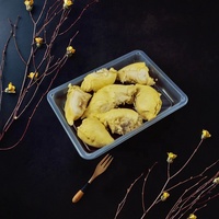 Bandeja Desechable de PP Virgen de Grado Alimenticio para Durian, Bandeja Termoformada para Alimentos Congelados, Venta al Por Mayor