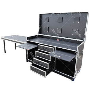 Xách tay <span class=keywords><strong>6x24</strong></span> inch máy trạm phát sóng trường hợp chuyến bay cho video sản xuất với ngăn kéo và trượt bảng - Product Image 1