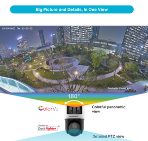 Caméra IP PTZ Hikvision TandemVu <span class=keywords><strong>ColorVu</strong></span> <span class=keywords><strong>Acusense</strong></span> DarkFighter 6MP+4MP 25X POE+ à apprentissage profond pour la détection humaine et des véhicules DS-2SE4C425MWG-E/26 - Product Image 6