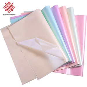 Baoren neige couleur papier enveloppé fleur Burger rouleau de papier cadeau Bouquet emballage matériel nacré coréen papier d'emballage - Product Image 4