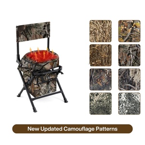 Mydays Outdoor 360 °   Chaise de chasse pliable silencieuse et camouflage avec chauffage et 3 réglages de température pour le <span class=keywords><strong>camping</strong></span> et la pêche - Product Image 2