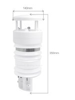 Sensores de humedad y CO2 eólicos ultrasónicos eficientes Sistema de monitoreo de gas emparejado para estaciones meteorológicas costeras