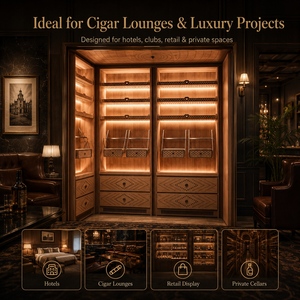 Humidor <span class=keywords><strong>de</strong></span> <span class=keywords><strong>Madera</strong></span> <span class=keywords><strong>de</strong></span> <span class=keywords><strong>Cedro</strong></span> Personalizado <span class=keywords><strong>de</strong></span> Fábrica, Caja <span class=keywords><strong>de</strong></span> Almacenamiento para Cigarros, Humidor Tipo Walk-in para Bodega y Sala <span class=keywords><strong>de</strong></span> Cigarros - Product Image 6