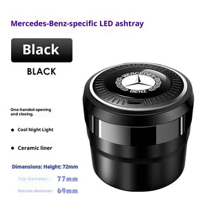 Posacenere Moderno YFL con Portabicchieri, Copri-Sigarette Speciale per <span class=keywords><strong>Mercedes</strong></span>-Benz Classe C/E/S E300L/C260L/GLE/<span class=keywords><strong>GLC</strong></span>/GLA, Posacenere in Ceramica per Auto - Product Image 6