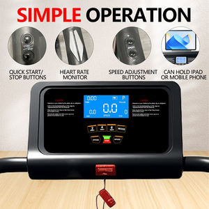 Senior Recuperação Reabilitação Esteira Casa Apartamento Uso Segurança Andando Máquina Longo Corrimão Running Machine 120kg Dobrável - Product Image 5