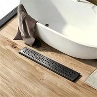 Drenaje de Ducha Lineal Gris Cepillado de Acero Inoxidable 304 para Uso Comercial, Cocina, Exterior y Baño Moderno