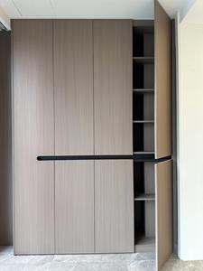 Armadio Guardaroba Moderno Tradizionale Europeo in Melamina Pieghevole da Parete Regolabile per Camera da Letto, Mobile Contenitore per la Casa - Product Image 2