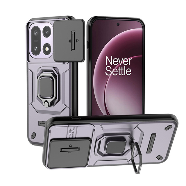 Magnetic Push Window Full Protection Metal Ring Holder Phone Funda Conque Case for OnePlus 15/ Ace5 Ultra Shockproof Protection