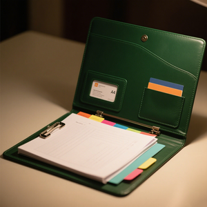 Fabricant Personnalisé Cuir Bureau Quotidien Hebdomadaire Planificateur Classeur Agenda Titulaire <span class=keywords><strong>Document</strong></span> Cahier Portefeuille <span class=keywords><strong>Porte</strong></span>-Documents - Product Image 3