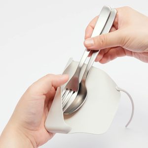 Bolsas Porta Cubiertos, Caja Portátil para Cubiertos, Organizador de Vajilla, Estuche de Almacenamiento para Utensilios, Cuchara, Tenedor, Funda de Silicona para Cubiertos - Product Image 6