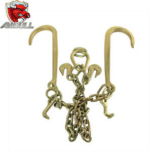 Ambull Chaînes de remorquage à usage intensif à des <span class=keywords><strong>prix</strong></span> abordables Chaînes de remorquage galvanisées G80 G70 en acier soudé Chaîne de remorquage 3/8 avec crochet plié - Product Image 6