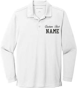 Custom Embroidery Stitching <b>Men</b> <b>Long</b> <b>Sleeve</b> <b>Polo</b> <b>Shirts</b> Fit <b>Polo</b> <b>Shirts</b> - Product Image 6