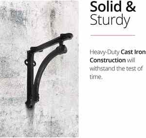 Wall Mounted L Shaped Angle <b>Bracket</b> Metal Multifunctional Corner Brace <b>Shelf</b> <b>Brackets</b> for Commodity Furniture Fittings Hardware - Product Image 4