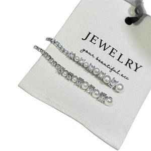 <span class=keywords><strong>Orecchini</strong></span> Pendenti con <span class=keywords><strong>Perle</strong></span> d'Acqua Dolce, Ago in Argento S925, Zirconi Brillanti Effetto Esplosione Bianca - Product Image 3