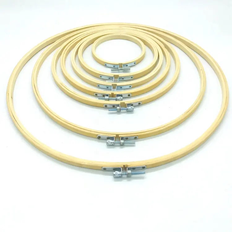 3-12 Inches Bamboo Embroidery Needlepoint Quilting Hoops