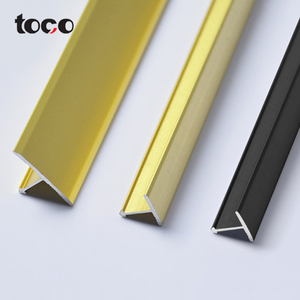 T-förmige Metall-Zierleiste Wandtrennlinie T-Nut-Formleiste Kantenverkleidung T-förmige Dekorative Messingleiste - Product Image 1