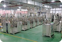 Machine de remplissage et de scellage horizontale contrôlée par PLC pour l'emballage de liquides, pâtes, poudres, granulés et aliments