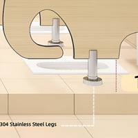 Paravent de toilettes moderne pour enfants, motif éléphant, imperméable et antibactérien, pour salle de bain de maternelle