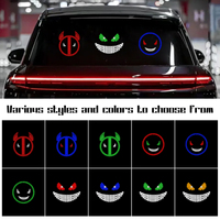 Evil Eyes LED Auto Éclairage Extérieur Drôle Démon Avertissement Couleurs pour Jeep SUV Camion Commande Vocale Devil Eye Phare Décoration
