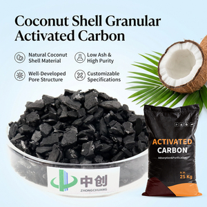 Carbón Activado Granular de Cáscara de Coco con 99% de Pureza a <span class=keywords><strong>Precio</strong></span> de Fábrica para Eliminar el <span class=keywords><strong>Cloro</strong></span> Residual, Olores y Materia Orgánica - Product Image 1